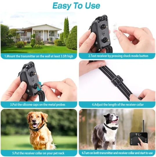 Wireless Electric Dog Fence & Training Collar
