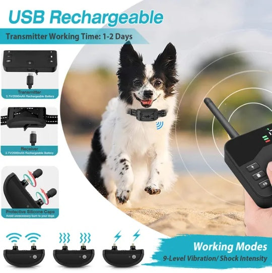 Wireless Electric Dog Fence & Training Collar