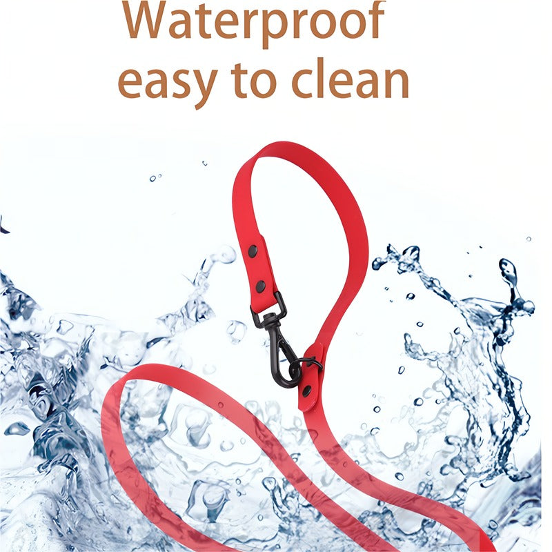 Waterproof Silicone Dog Collar & Leash Set
