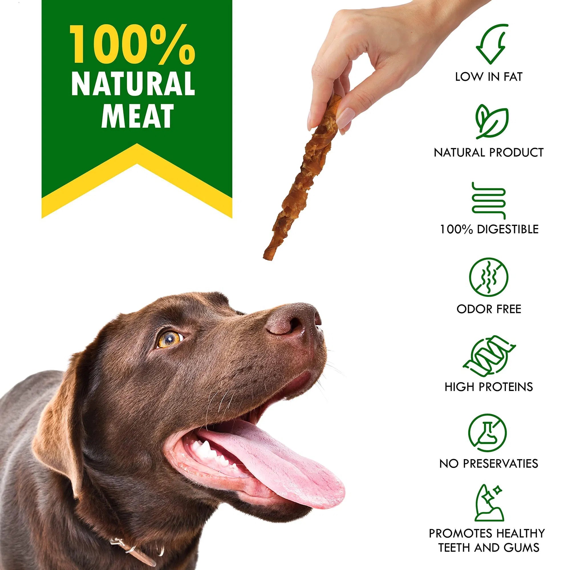 Smoked Rawhide Chicken Chew Sticks