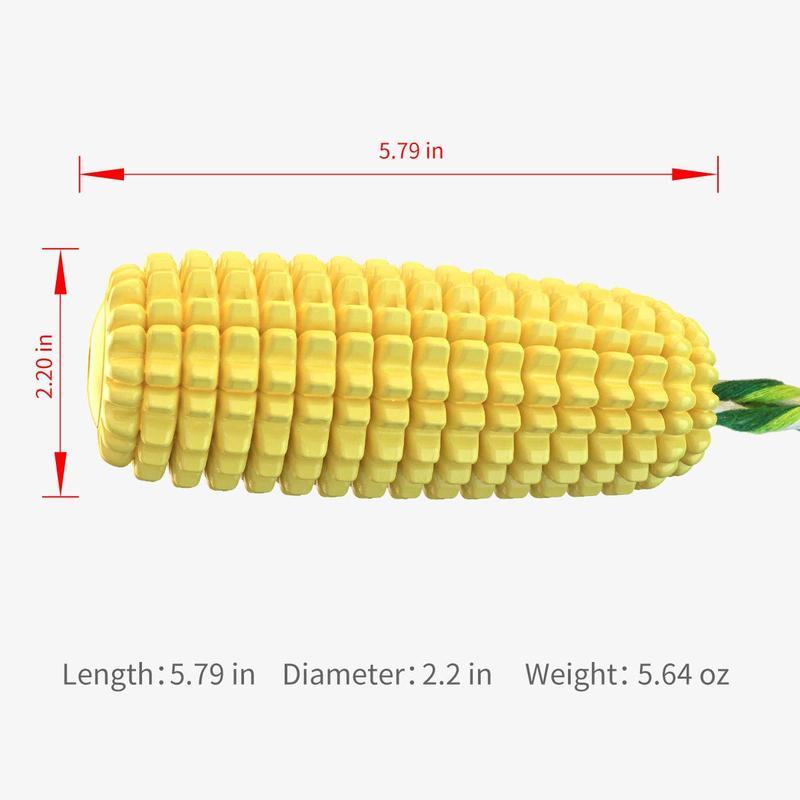 Squeaky Corn Stick Rope Dog Toy