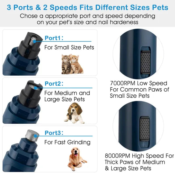 Rechargeable Pet Nail Grinder